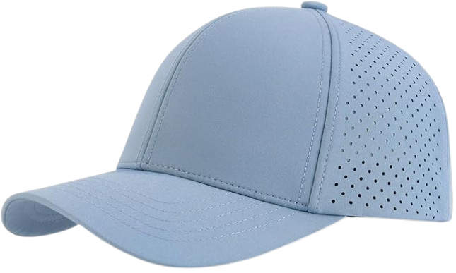 Laser Cut Mesh Ball Curved Brim Snapback